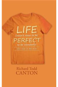 Life Doesn't Have to be Perfect to be Wonderful