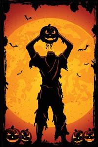 Jack-O-Lantern Zombie Grid Notebook