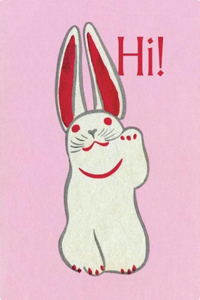 Pink Bunny Birthday Card