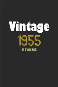 Vintage 1955 Notebook All Original Parts Gift