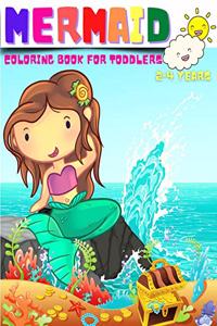 Mermaid Coloring Book For Toddlers 2-4 Years