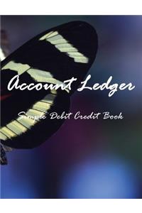 Accounting Ledger Simple Debit Credit Book