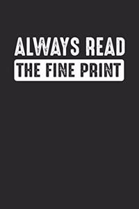 always read the fine print