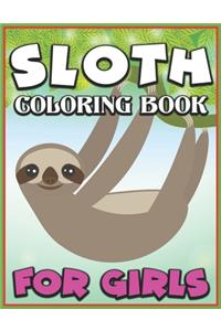 Sloth Coloring Book for Girls