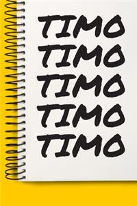 Name TIMO A beautiful personalized