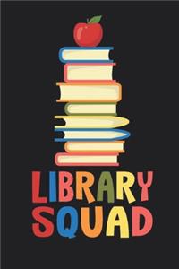 Library Squad Notebook for Librarians 6 x 9, 120 Page