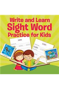 Write and Learn Sight Word Practice for Kids