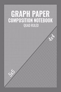 Graph Paper Composition Notebook Quad Ruled