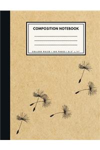 College Ruled Composition Notebook