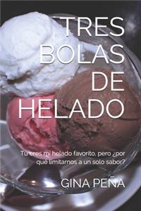 Tres bolas de helado