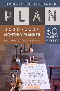 5 year monthly planner 2020-2024