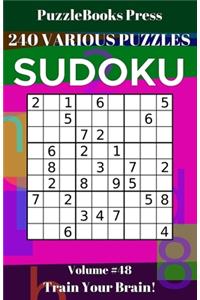 PuzzleBooks Press Sudoku 240 Various Puzzles Volume 48