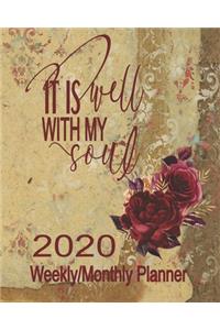 It Is Well With My Soul 2020 Weekly/Monthly Planner