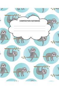 Sloth Composition Notebook