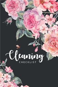 Cleaning checklist: Cleaning schedule and checklist planner Simple cleaning House Home Weekly Schedule Planner Daily routine weekly monthly Easy house