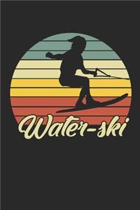 Water-Ski: Notebook/Diary/Organizer/120 checked pages/ 6x9 inch