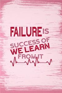 Failure Is Success Of We Learn From It