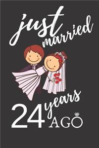 Just Married 24 Years Ago: Appreciate Your Friend with This Custom Anniversary Notebook