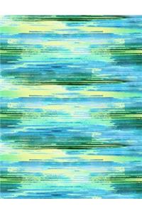Abstract Striped Watercolor Journal