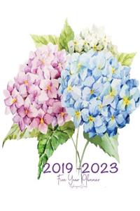 2019-2023 Five Year Planner- Hydrangeas Bunch
