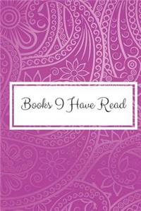 Books I Have Read