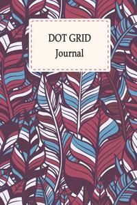 Dot Grid Journal: Red Leaves, Daily Notebook to Write in Bullet Dots & Dot Grid Paper 120 Pages 8.5