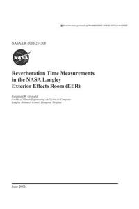 Reverberation Time Measurements in the NASA Langley Exterior Effects Room (Eer)