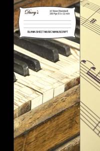 Blank Sheet Music Manuscript