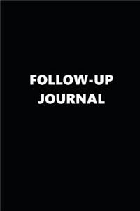 Follow-Up Journal Black White Design