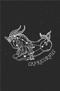 Capricornus Zodiac Lined Notebook Journal