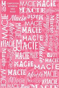 Macie Composition Notebook Wide Ruled