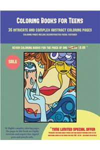 Coloring Books for Teens (36 intricate and complex abstract coloring pages)
