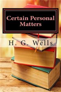 Certain Personal Matters