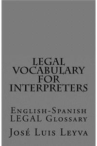 Legal Vocabulary for Interpreters