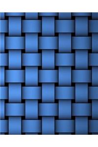 Woven Notebook 8x10 glossy softcover 400 blank pages