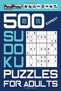 500 Expert Sudoku Puzzles for Adults (with answers)