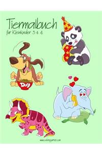 Tiermalbuch für Kleinkinder 3 & 4