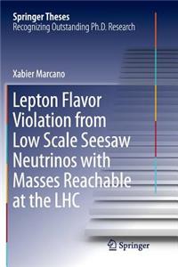 Lepton Flavor Violation from Low Scale Seesaw Neutrinos with Masses Reachable at the Lhc