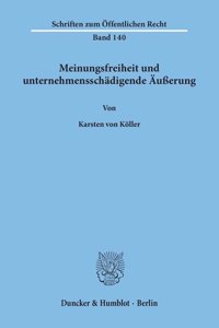 Meinungsfreiheit Und Unternehmensschadigende Ausserung