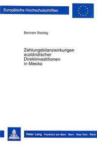 Zahlungsbilanzwirkungen Auslaendischer Direktinvestitionen in Mexiko