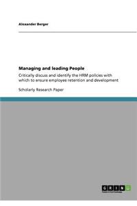 Managing and leading People