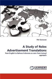 Study of Rolex Advertisement Translations