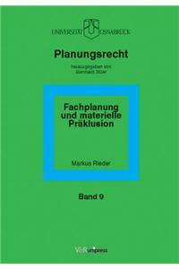 Fachplanung Und Materielle Praklusion