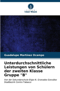 Unterdurchschnittliche Leistungen von Schülern der zweiten Klasse Gruppe 