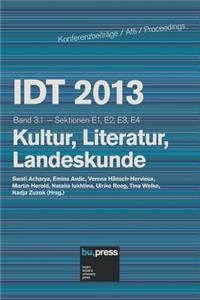 IDT 2013 Band 3.1 Kultur, Literatur, Landeskunde