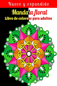Mandala floral Libro de colorear para adultos
