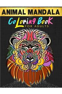 Animal Mandala Coloring Book For Adults