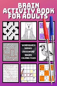 Brain Activity Book For Adults