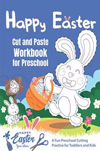 Happy Easter Cut and Paste Workbook for Preschool