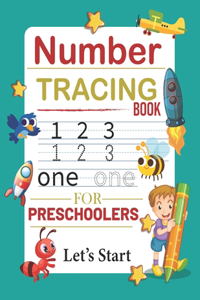 Number Tracing Book for Preschoolers